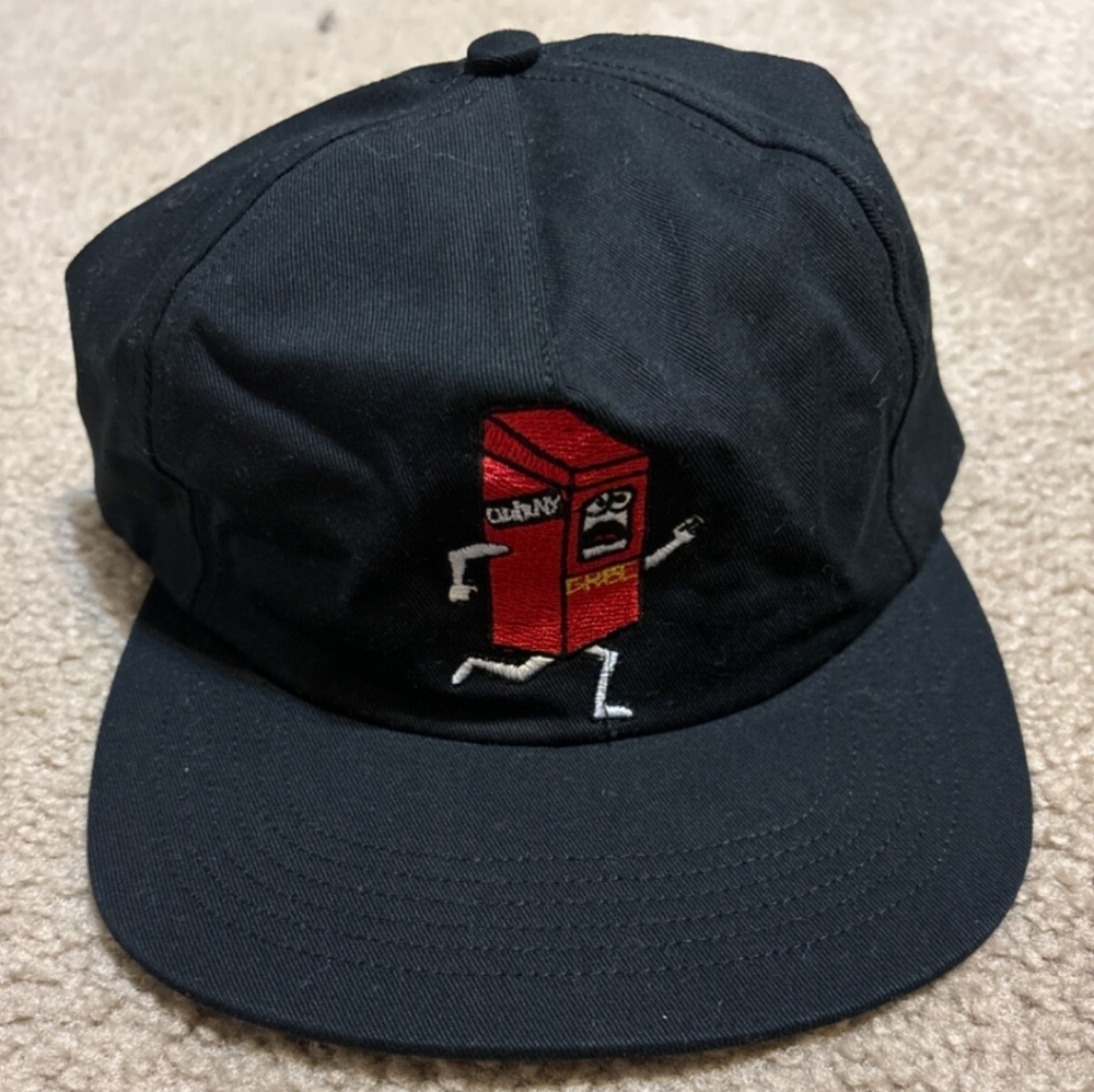 NWOT OnlyNY Red Embroidery Logo 5 Panel Hat Adjustable